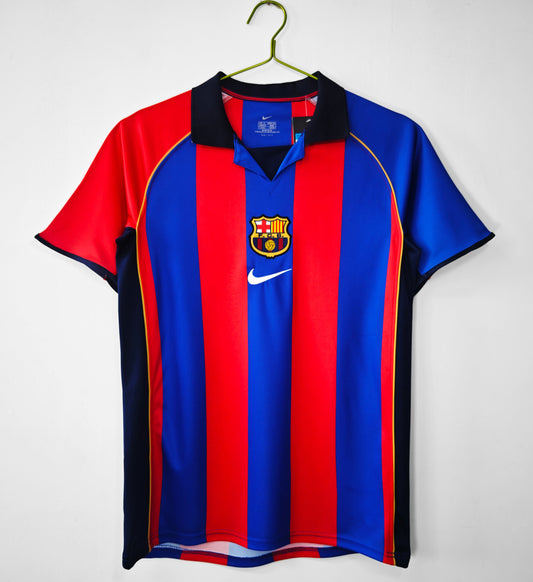 Maillot Rétro FC Barcelone Domicile 2001/2002