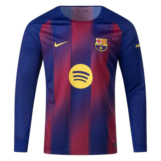 Maillot FC Barcelone Manches Longues Domicile 2025/2026