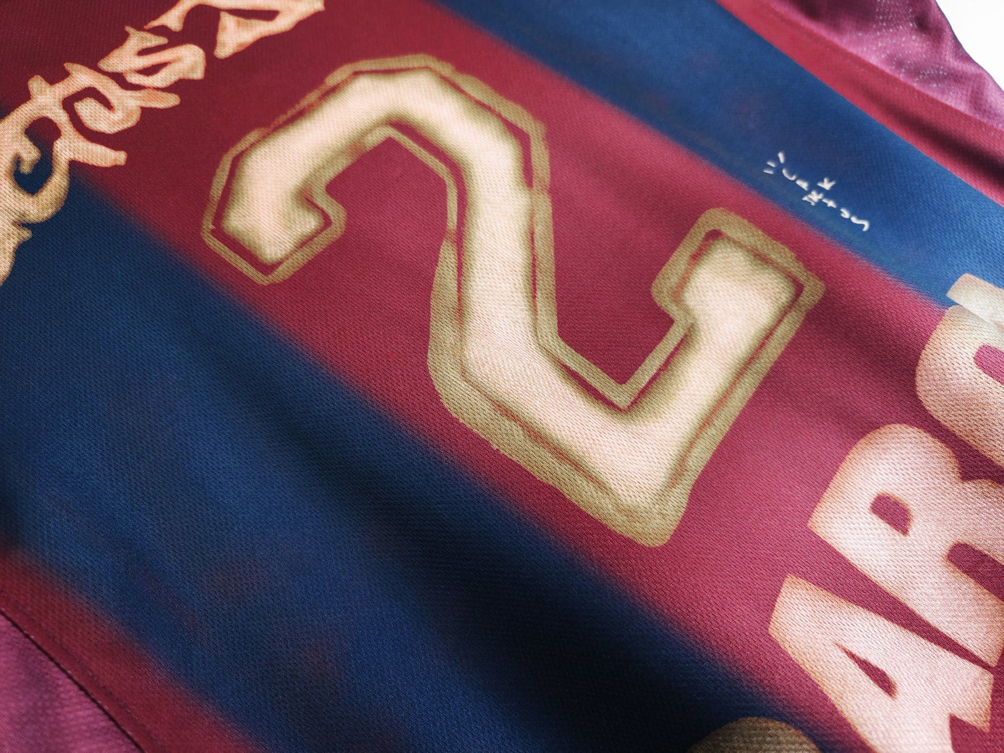 Maillot Rétro FC Barcelone Domicile X Travis Scott 2000/2001