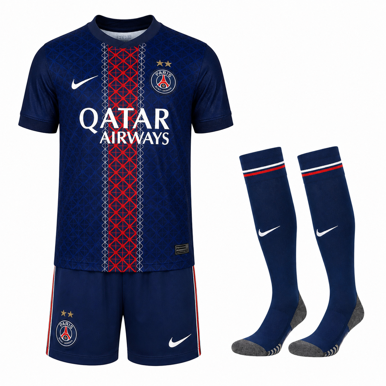 Kits Enfant/ Junior Domicile Paris SG 2025-26 Avec Les Deux Étoiles ⭐️⭐️