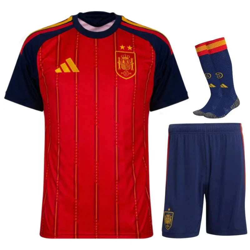 Kit enfant Espagne domicile 2 étoiles Coupe du Monde 2026