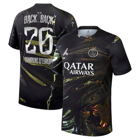 Maillot PSG Night Edition 25/26 - Flocage Champions D'europe - 26 ⭐️⭐️
