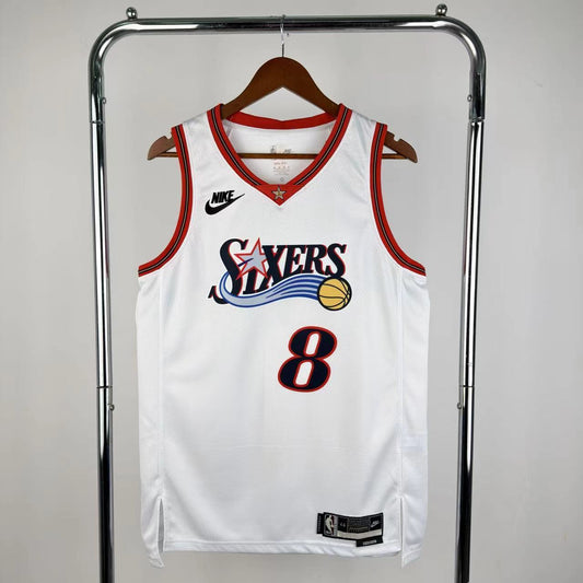 Saison 26 76ers Rétro Blanc n°8 George