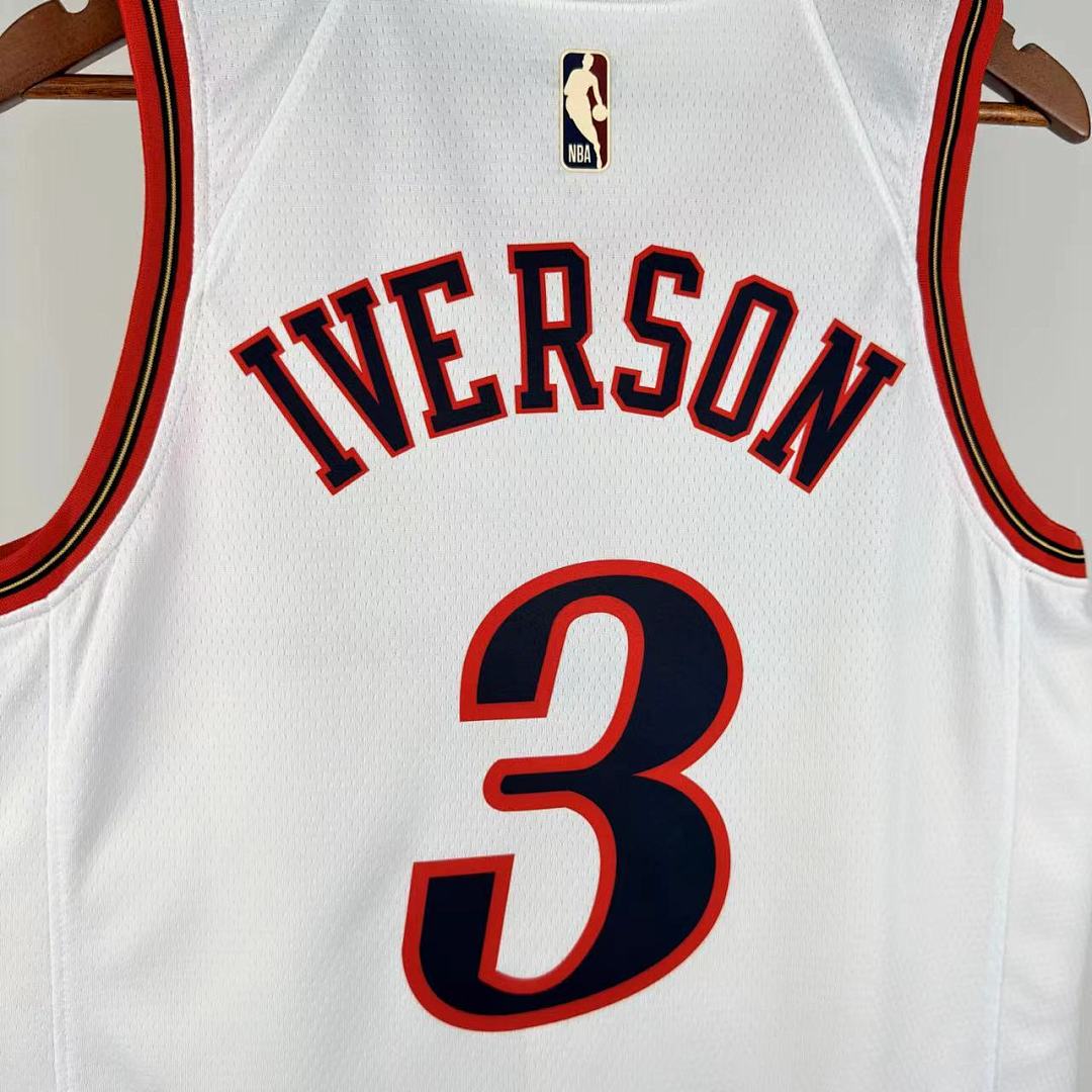 Saison 26 76ers Rétro Blanc n°3 Iverson