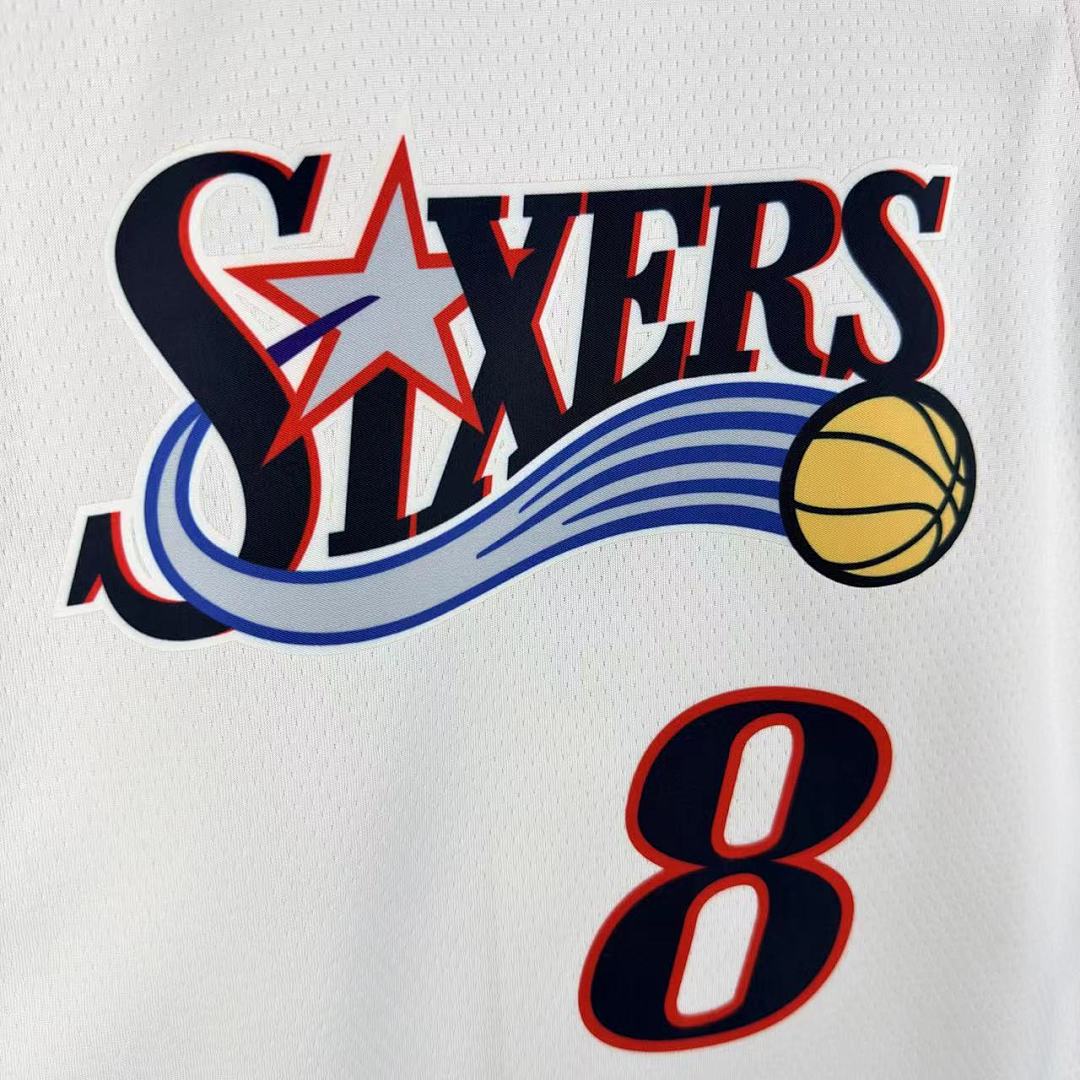 Saison 26 76ers Rétro Blanc n°8 George