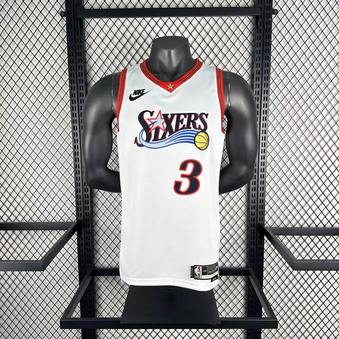 Saison 26 76ers Rétro Blanc n°3 Iverson