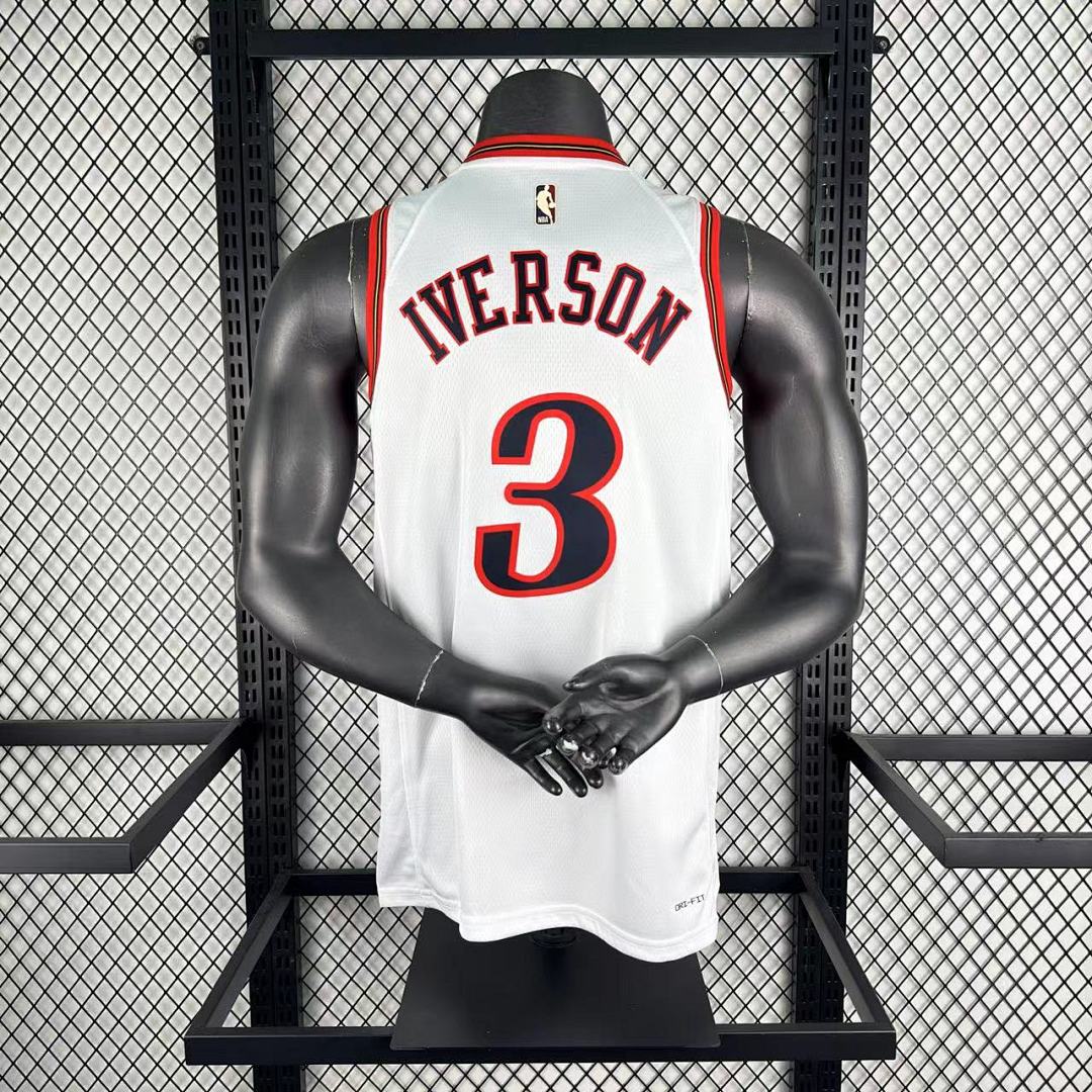 Saison 26 76ers Rétro Blanc n°3 Iverson