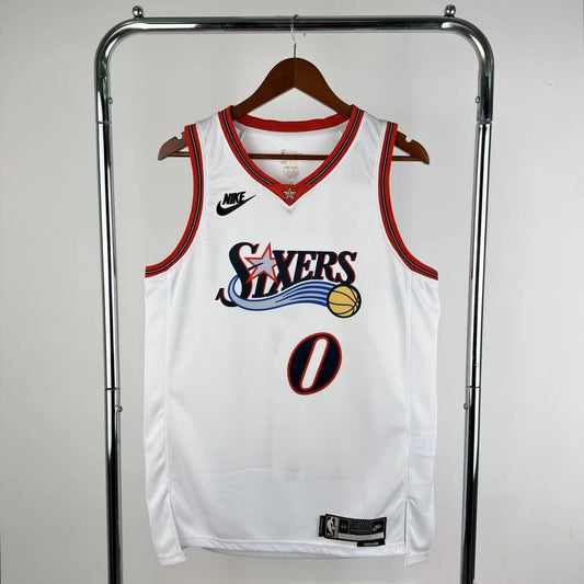 Saison 26 76ers Rétro Blanc n°0 Maxey
