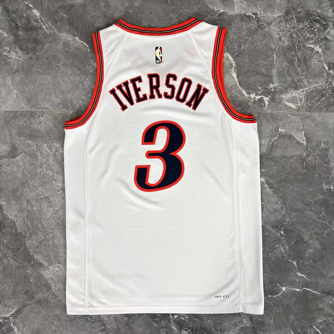 Saison 26 76ers Rétro Blanc n°3 Iverson