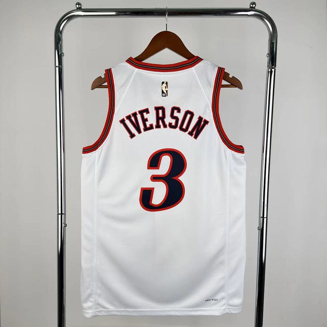 Saison 26 76ers Rétro Blanc n°3 Iverson